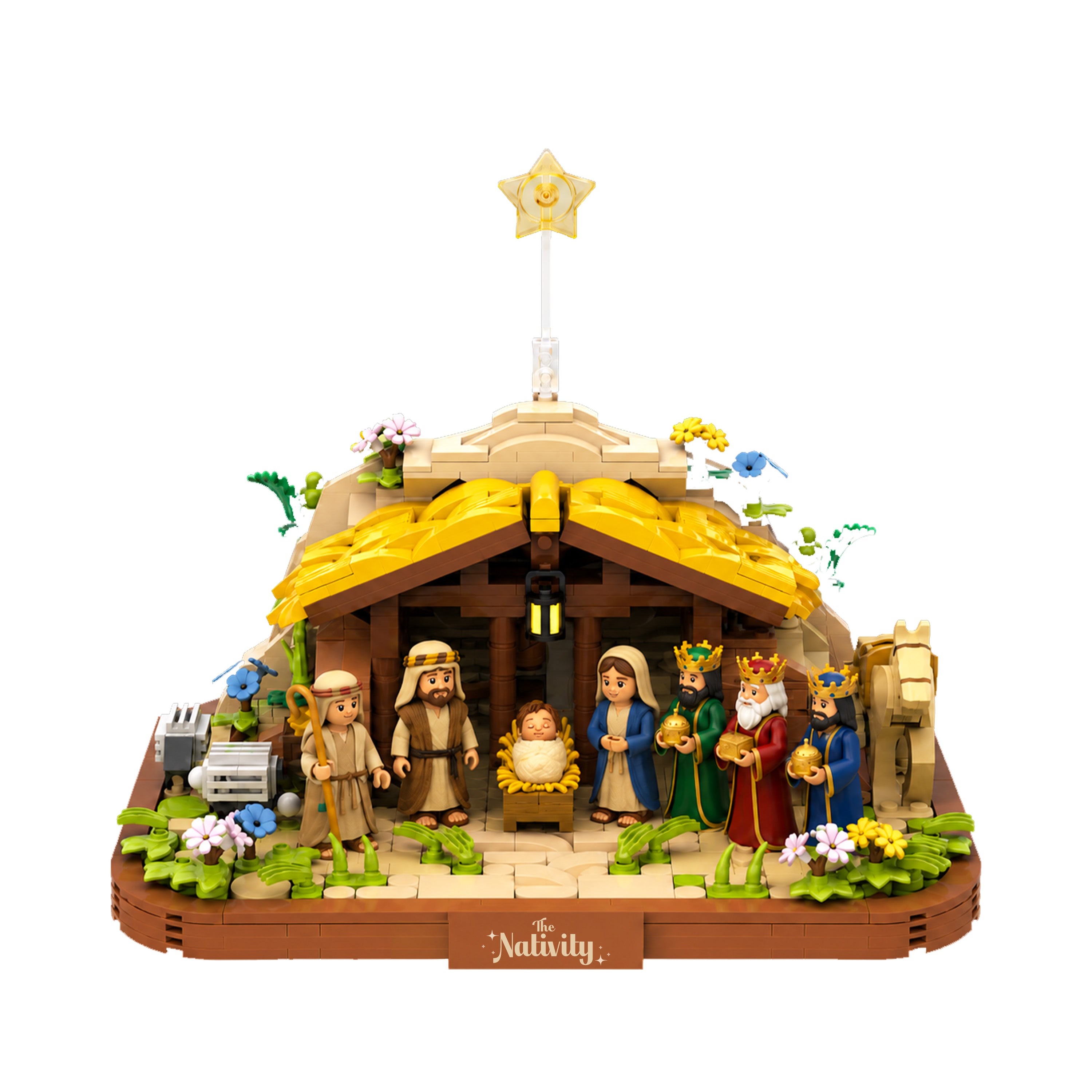 The Nativity: Bible-Based Christmas Brick Building Set (830+ pcs)